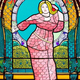 A full-body portrait of a plus-size woman standing confidently on a balcony, leaning lightly against a white pillar. She wears a form-fitting, long-sleeved, floor-length beige mermaid gown with a ruffled hem, complemented by a matching hijab that drapes elegantly around her head and neck. Her makeup is polished, featuring defined eyebrows, smoky eyeshadow, and soft pink lips. She gazes directly at the viewer with a serene, confident expression. Her pose is poised and graceful, with one hand resting on the pillar and the other on her hip. The scene is set on a modern balcony with a black metal railing, overlooking a soft-focus landscape of rolling hills and trees under a bright, diffused sky. Natural daylight illuminates the scene, creating soft shadows and highlighting the smooth texture of the fabric. The overall style is high-fashion editorial with a realistic, photorealistic quality, emphasizing elegance, body positivity, and sophistication. The composition is centered, with a shallow depth of field that keeps the subject sharply in focus while gently blurring the background
